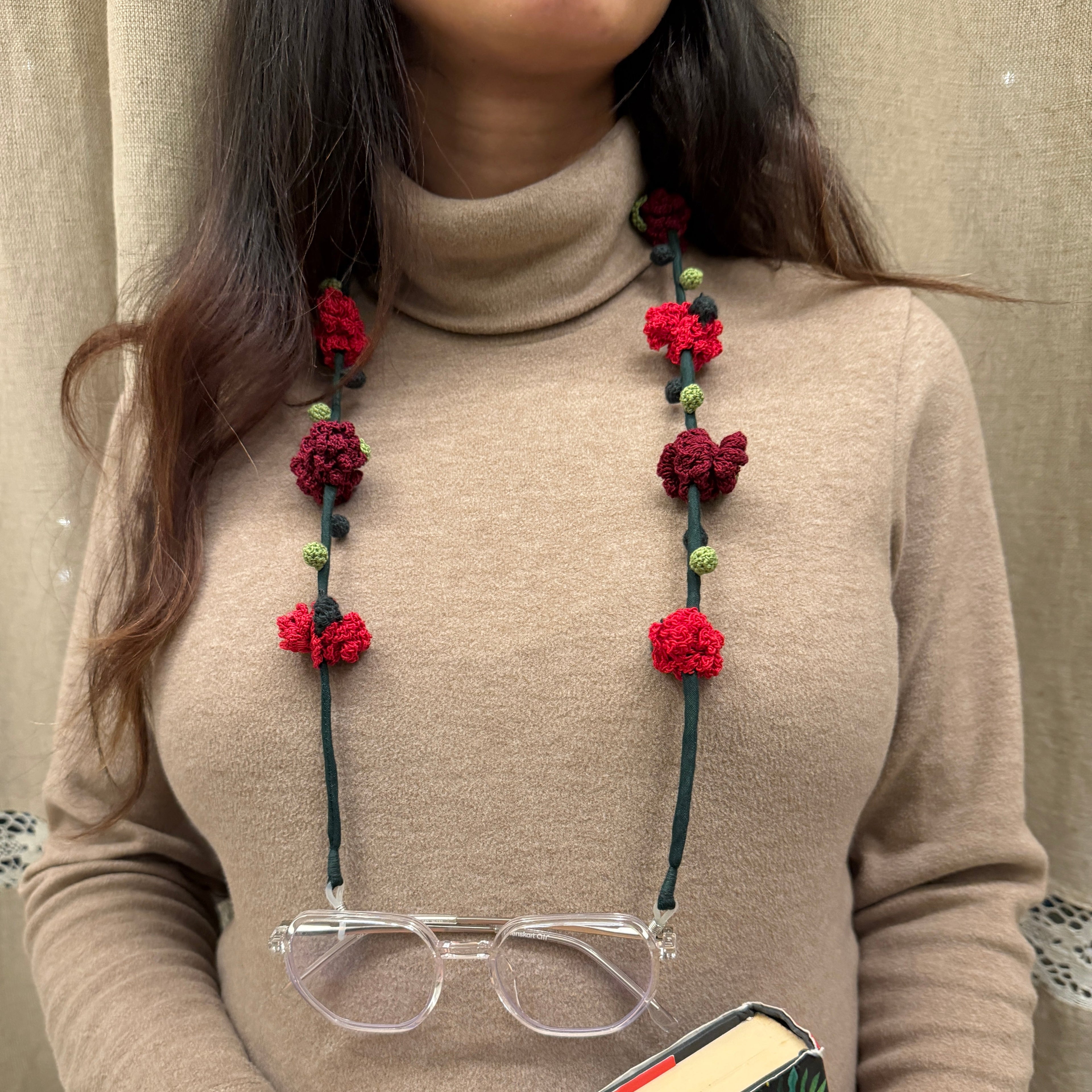 Gulab Ruh Specs String by Ikriit'm with Specs Strings at Kamakhyaa for sustainable fashion