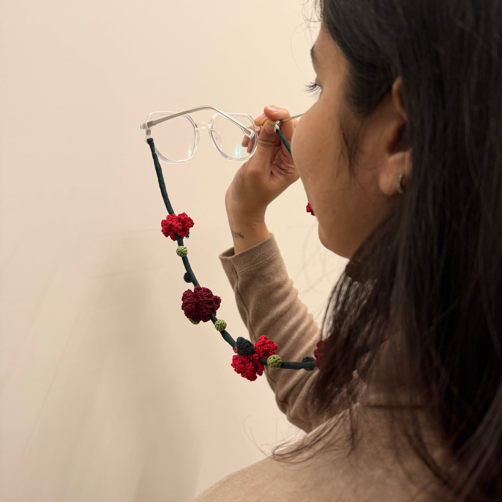 Gulab Ruh Specs String by Ikriit'm with Specs Strings at Kamakhyaa for sustainable fashion