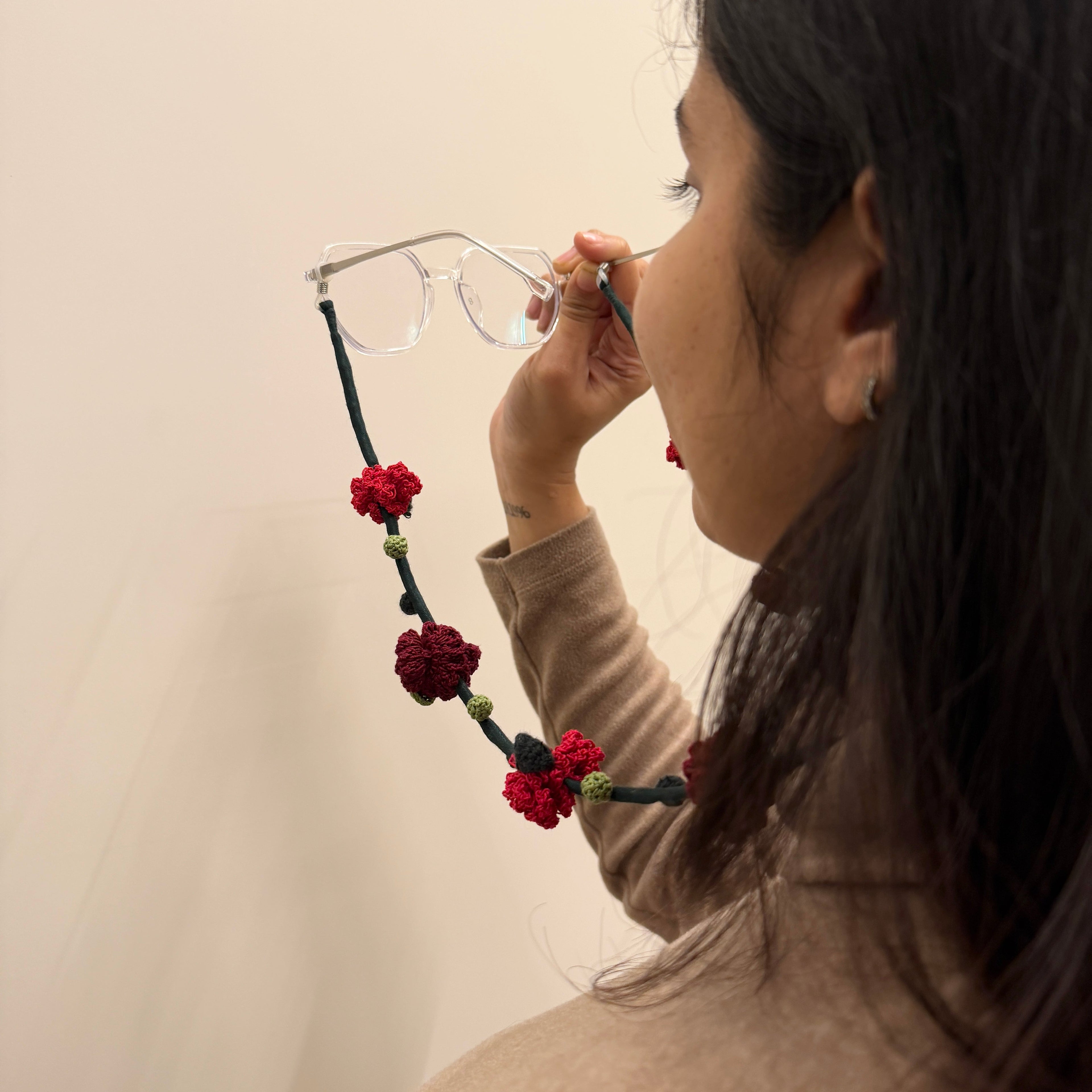 Gulab Ruh Specs String by Ikriit'm with Specs Strings at Kamakhyaa for sustainable fashion