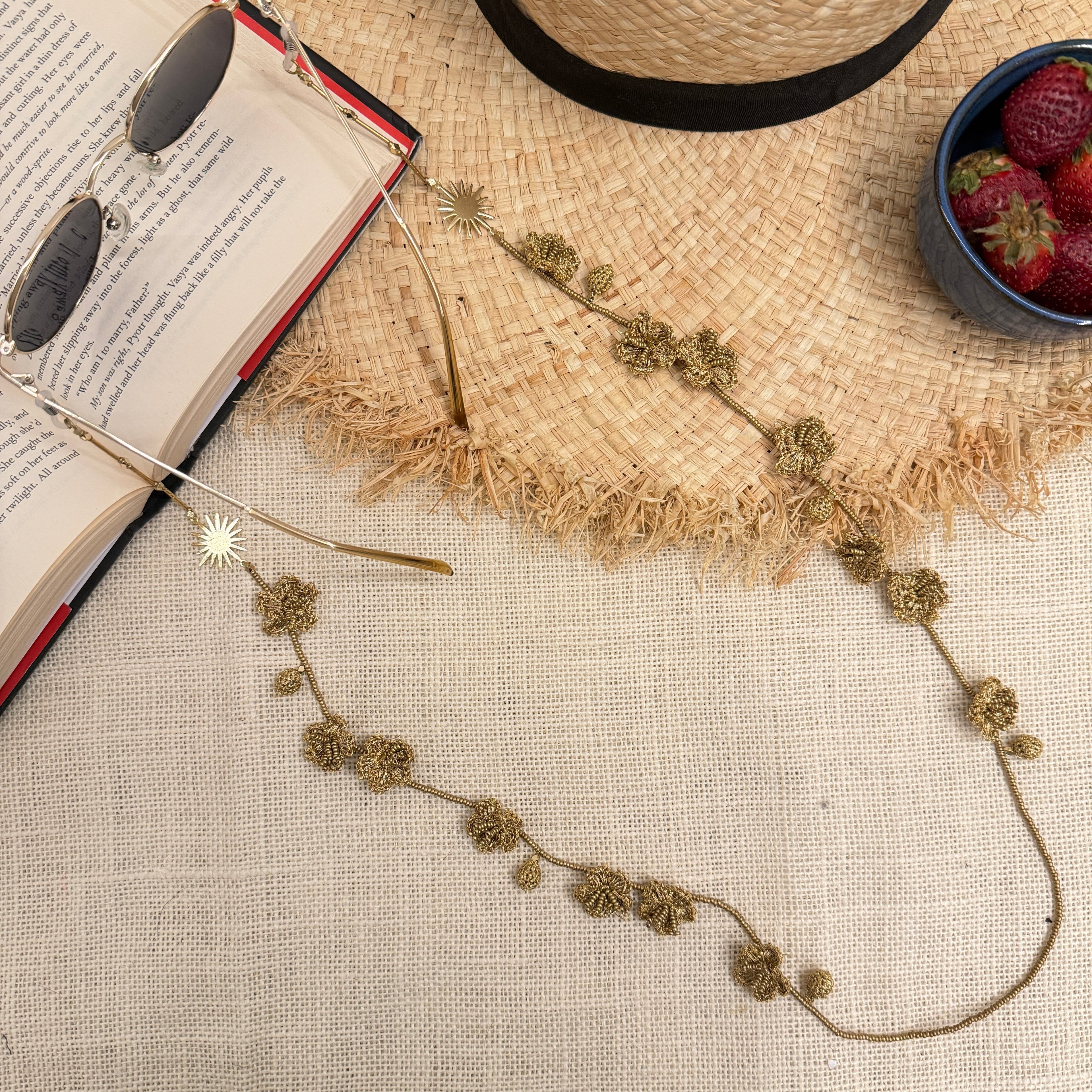 Sunheri Phool Specs String by Ikriit'm with Specs Strings at Kamakhyaa for sustainable fashion