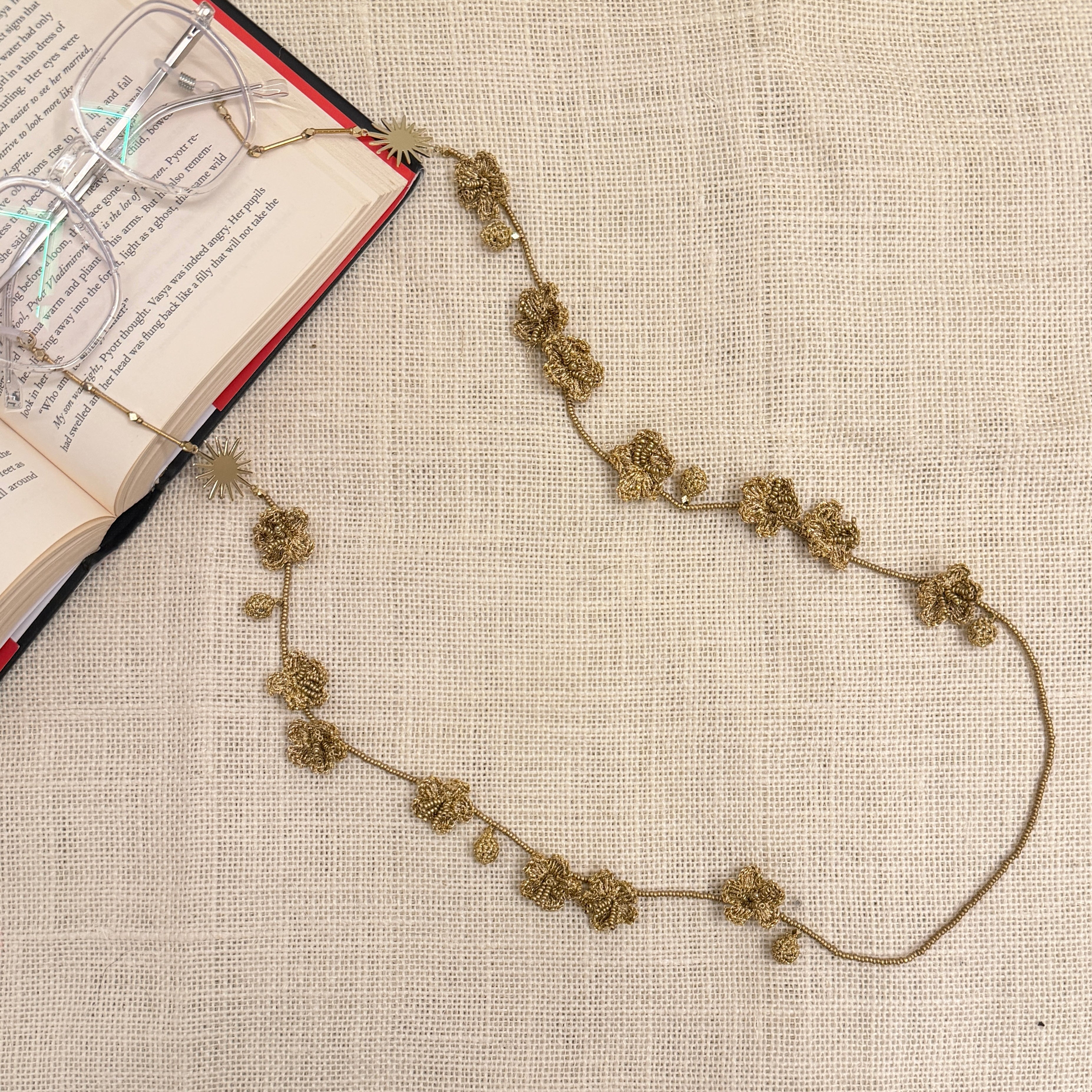 Sunheri Phool Specs String by Ikriit'm with Specs Strings at Kamakhyaa for sustainable fashion