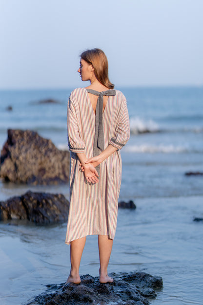 Organic Dye Free-size Summer Dress by Krushnachuda with at Kamakhyaa for sustainable fashion