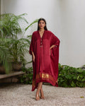 Kaftan - Burgundy Red/Gold - Mayura Kumar