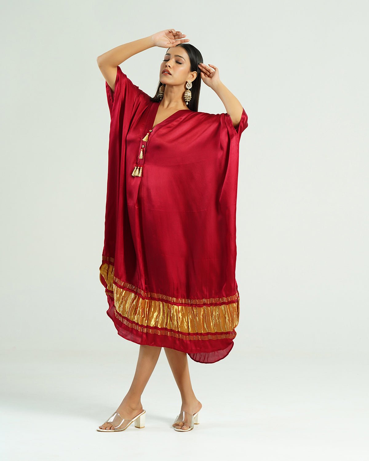 Kaftan Kutch - Red / Gold - Mayura Kumar