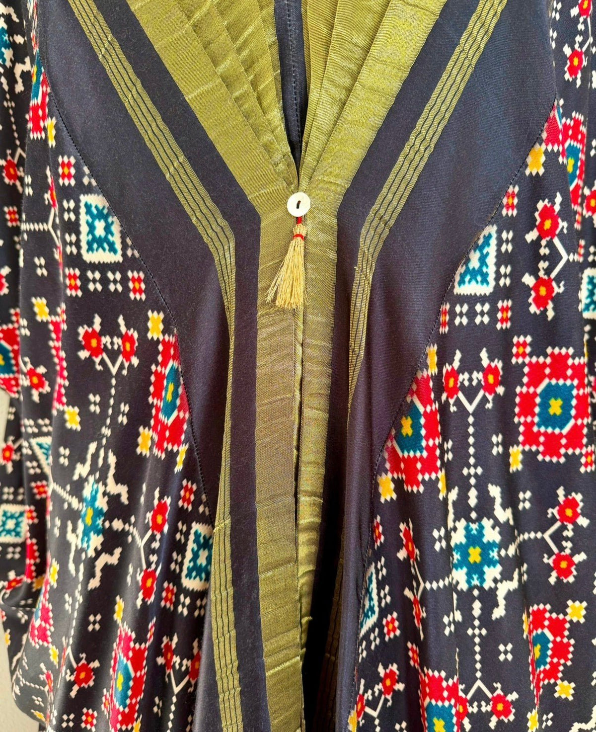 Kaftan Patola - Black /Gold - Mayura Kumar