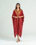 Kaftan Patola - Burgundy/Gold - Mayura Kumar