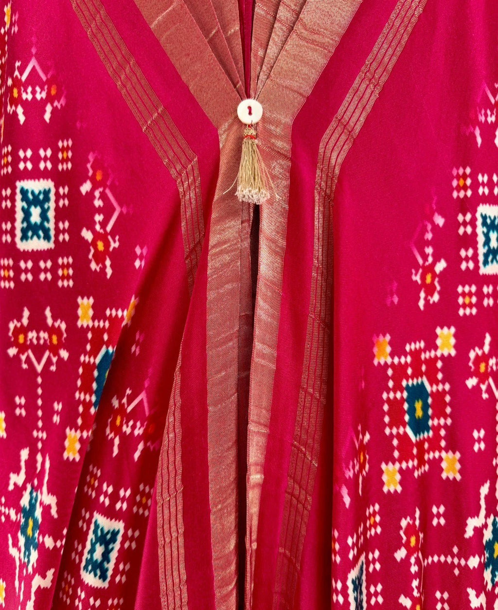 Kaftan Patola - Fuchsia Rani/Gold - Mayura Kumar