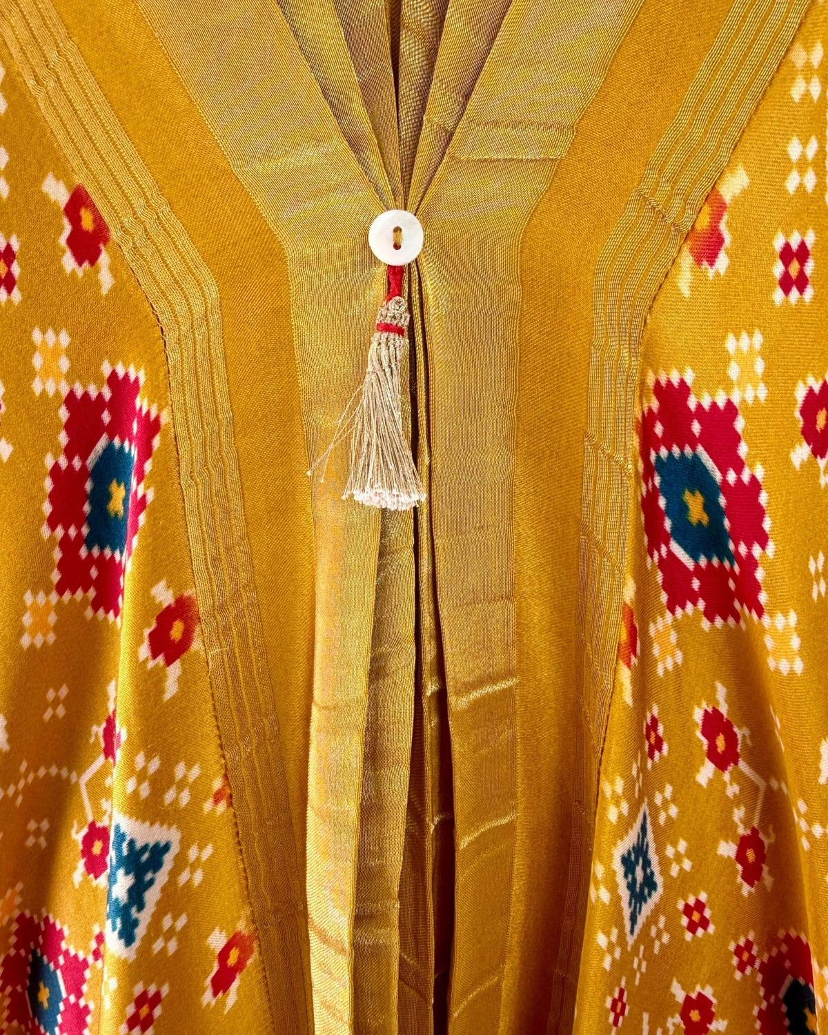 Kaftan Patola - Yellow /Gold - Mayura Kumar