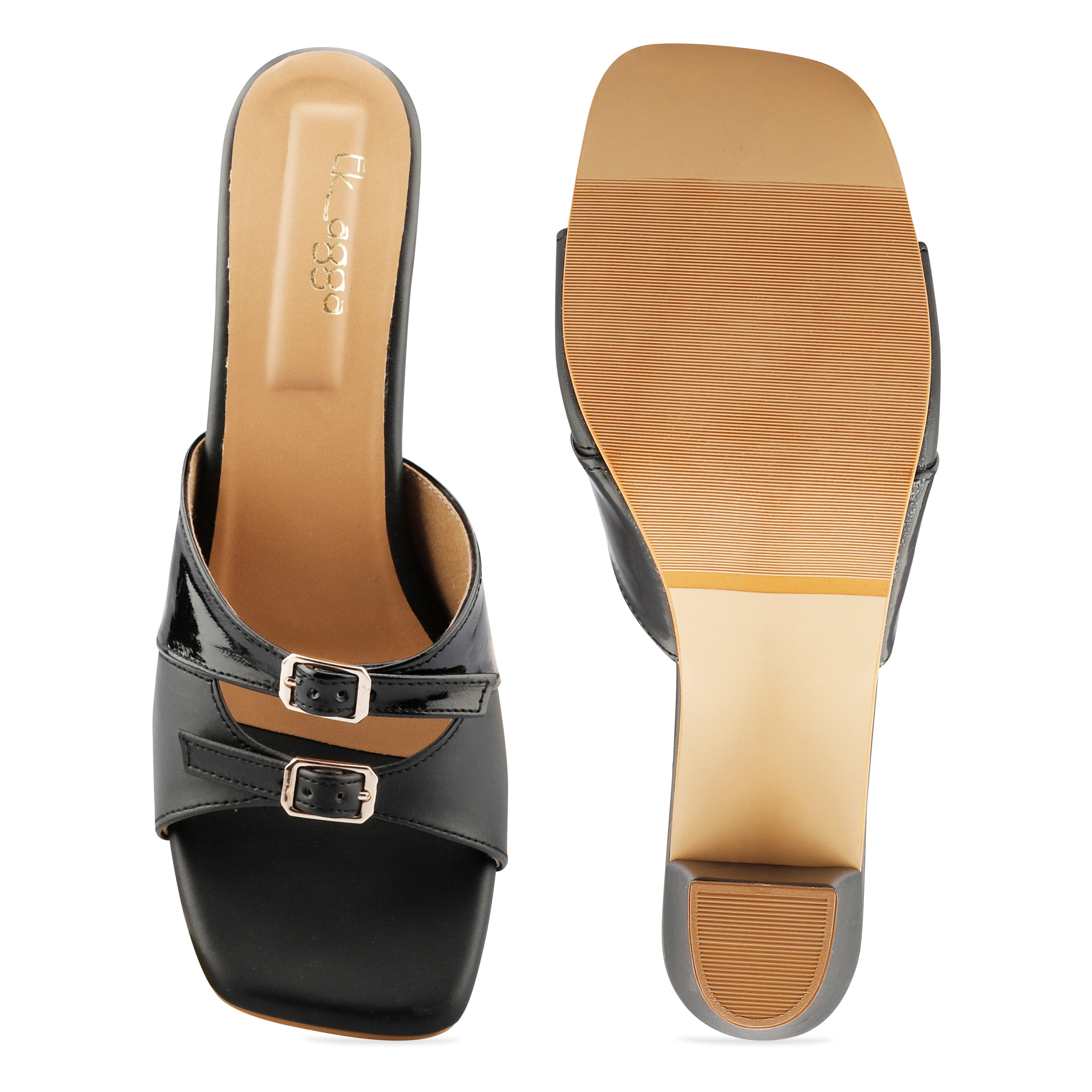 Monochrome Heels by Ek Agga with Black, heels, stylish at Kamakhyaa for sustainable fashion