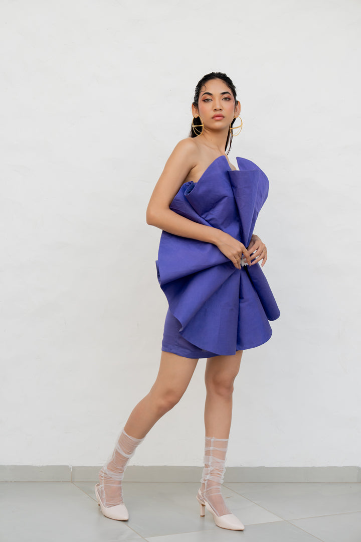 Zenia by Chambray & Co. with Artisanal Wear, Dresses, Eco Fashion, Handcrafted at Kamakhyaa for sustainable fashion