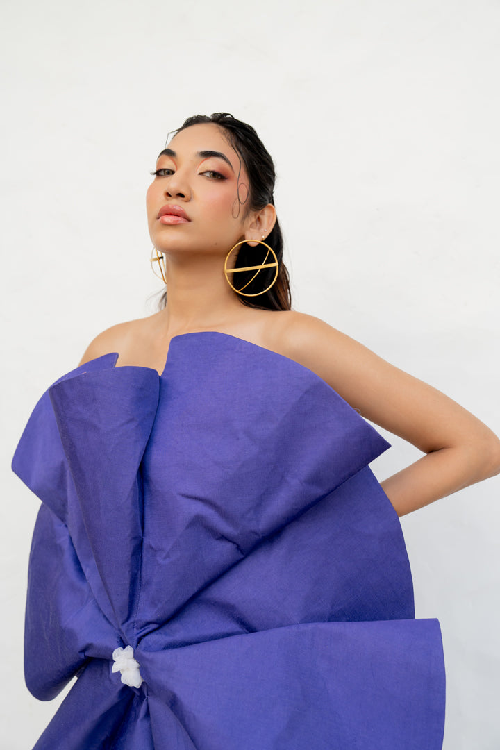 Zenia by Chambray & Co. with Artisanal Wear, Dresses, Eco Fashion, Handcrafted at Kamakhyaa for sustainable fashion