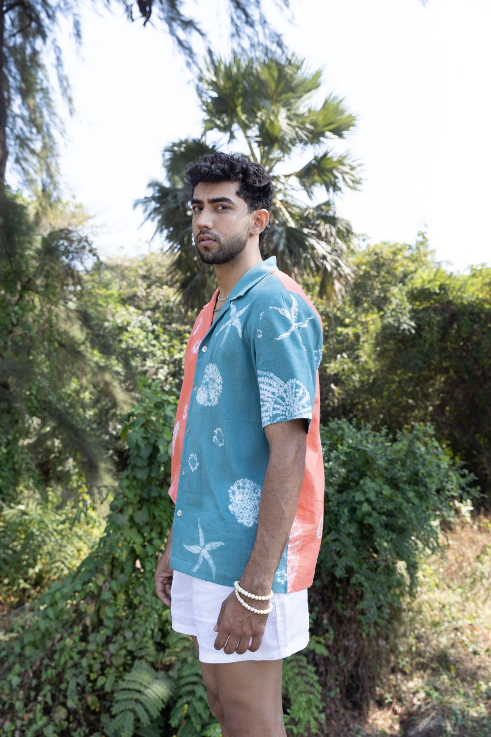 Two-Tone Moana Shirt by anushé pirani with Menswear, T-Shirts & Shirts at Kamakhyaa for sustainable fashion