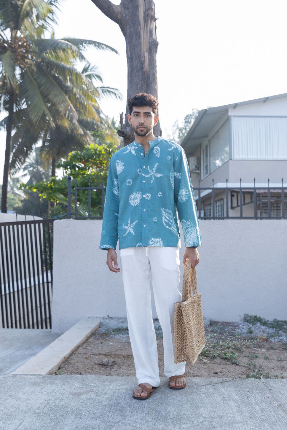 Seabreeze Button-Up by anushé pirani with Menswear, T-Shirts & Shirts at Kamakhyaa for sustainable fashion
