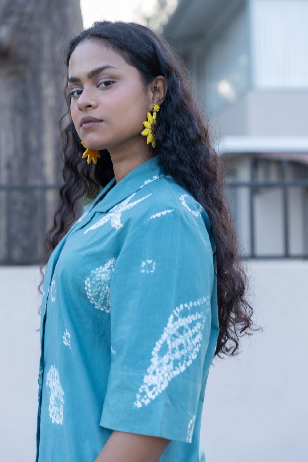 Seashell Camp Collar Shirt by anushé pirani with Moana, Tops & Shirts, Womenswear at Kamakhyaa for sustainable fashion