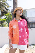 Sunset-Fade Button-Down by anushé pirani with Moana, Tops & Shirts, Womenswear at Kamakhyaa for sustainable fashion