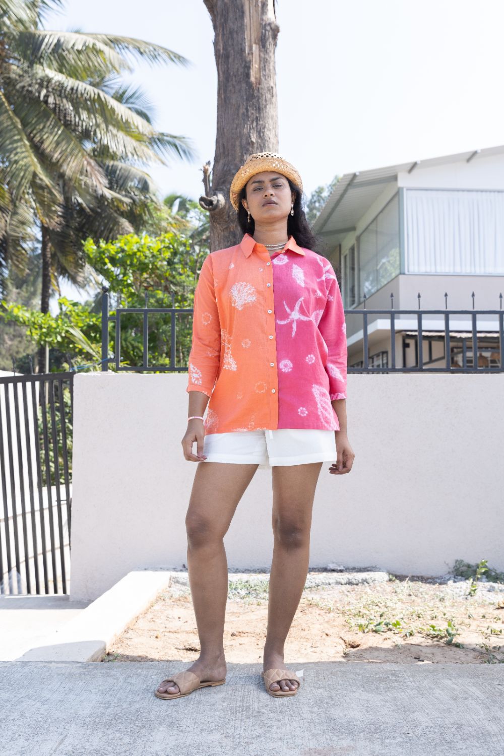 Sunset-Fade Button-Down by anushé pirani with Moana, Tops & Shirts, Womenswear at Kamakhyaa for sustainable fashion