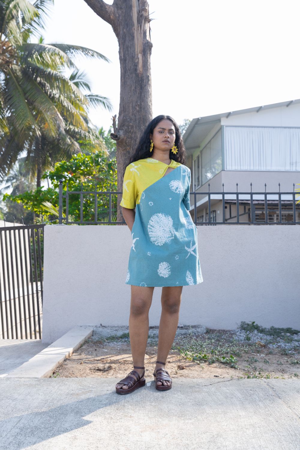 Tropical Twist Shift by anushé pirani with Dresses, Moana, Womenswear at Kamakhyaa for sustainable fashion