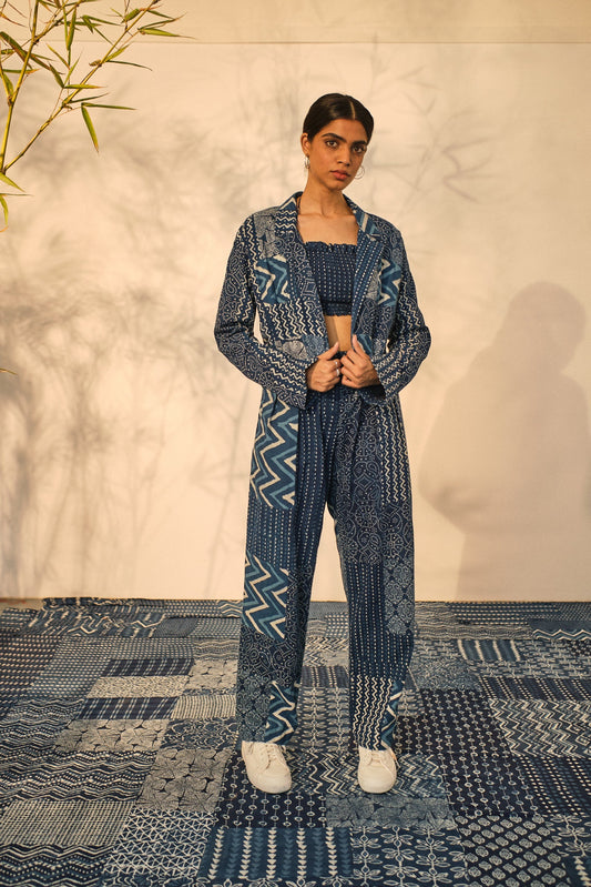 Pearl Pants by Akashii Clothing with Bottoms, CO-ORD SETS, Neeli'23 at Kamakhyaa for sustainable fashion