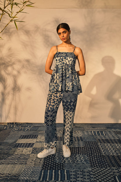 Anne Pants by Akashii Clothing with Bottoms, CO-ORD SETS, Neeli'23 at Kamakhyaa for sustainable fashion