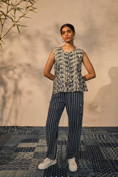 Tula Top by Akashii Clothing with CO-ORD SETS, Neeli'23, Top at Kamakhyaa for sustainable fashion