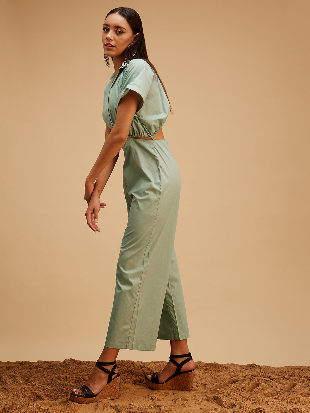 The Boho Chic Jumpsuit by Bohobi with Large, Medium, Small, X-Large, X-Small at Kamakhyaa for sustainable fashion