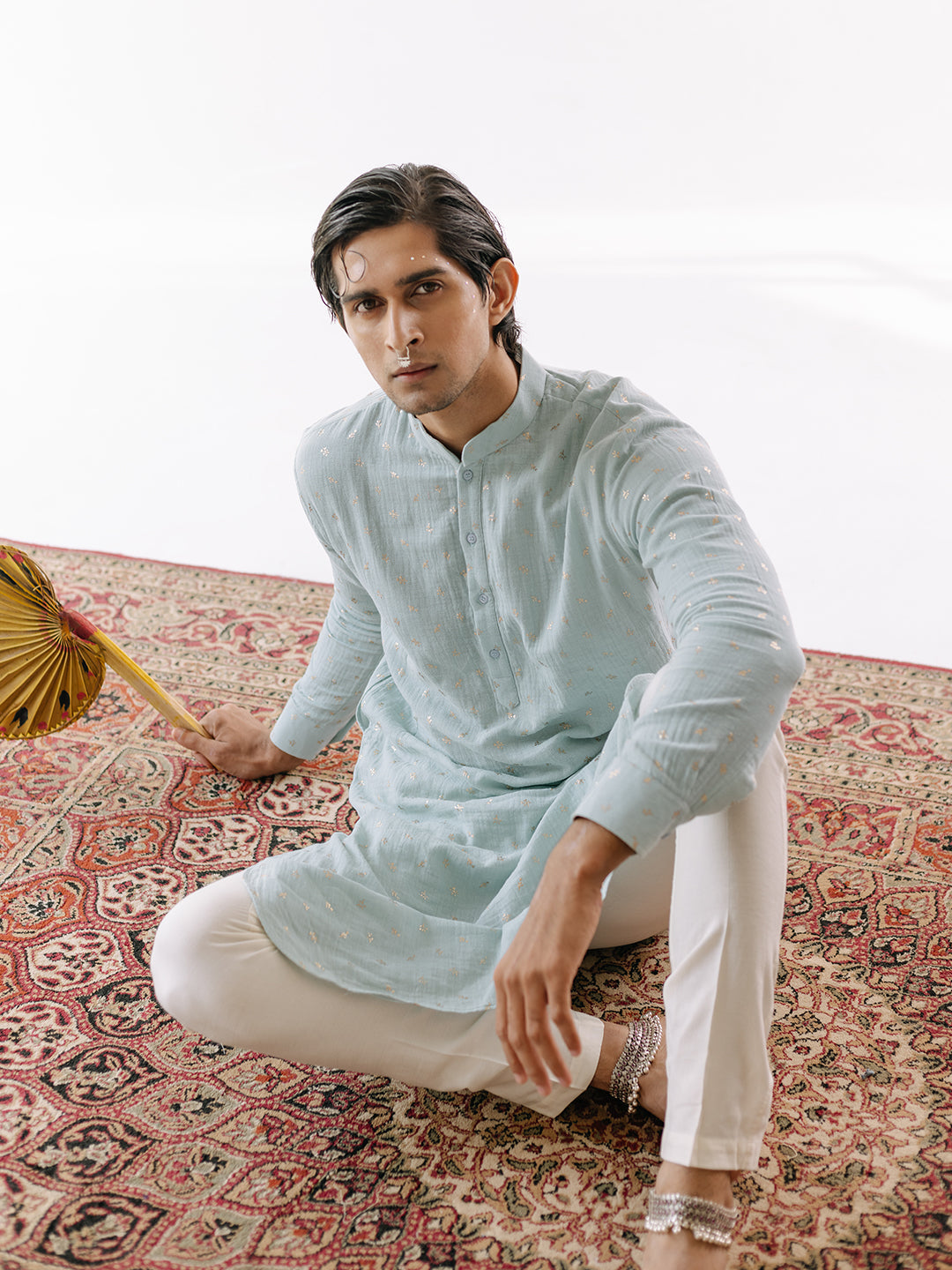 Arsh Kurta Set by RoohbyRidhimaa with Qala By RoohbyRidhimaa at Kamakhyaa for sustainable fashion