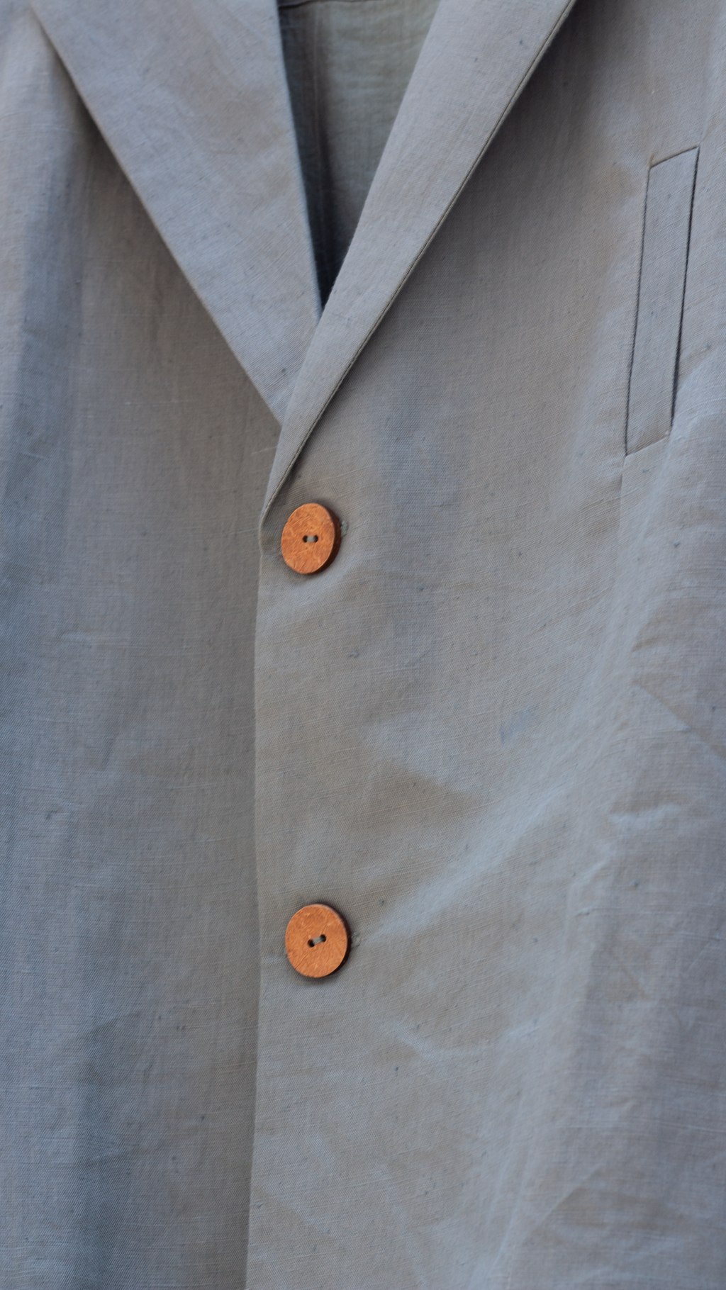 Blue Blazer by Anushé Pirani with Blazers, Blue, Casual Wear, Console Collection List, Cotton, Cotton Hemp, Handwoven, Hemp, Men Blazers, Men Overlays, Menswear, Regular Fit, Review September 2025, Shibumi by Anushe Pirani, Solids, Winter Products at in.kamakhyaa.com for sustainable fashion