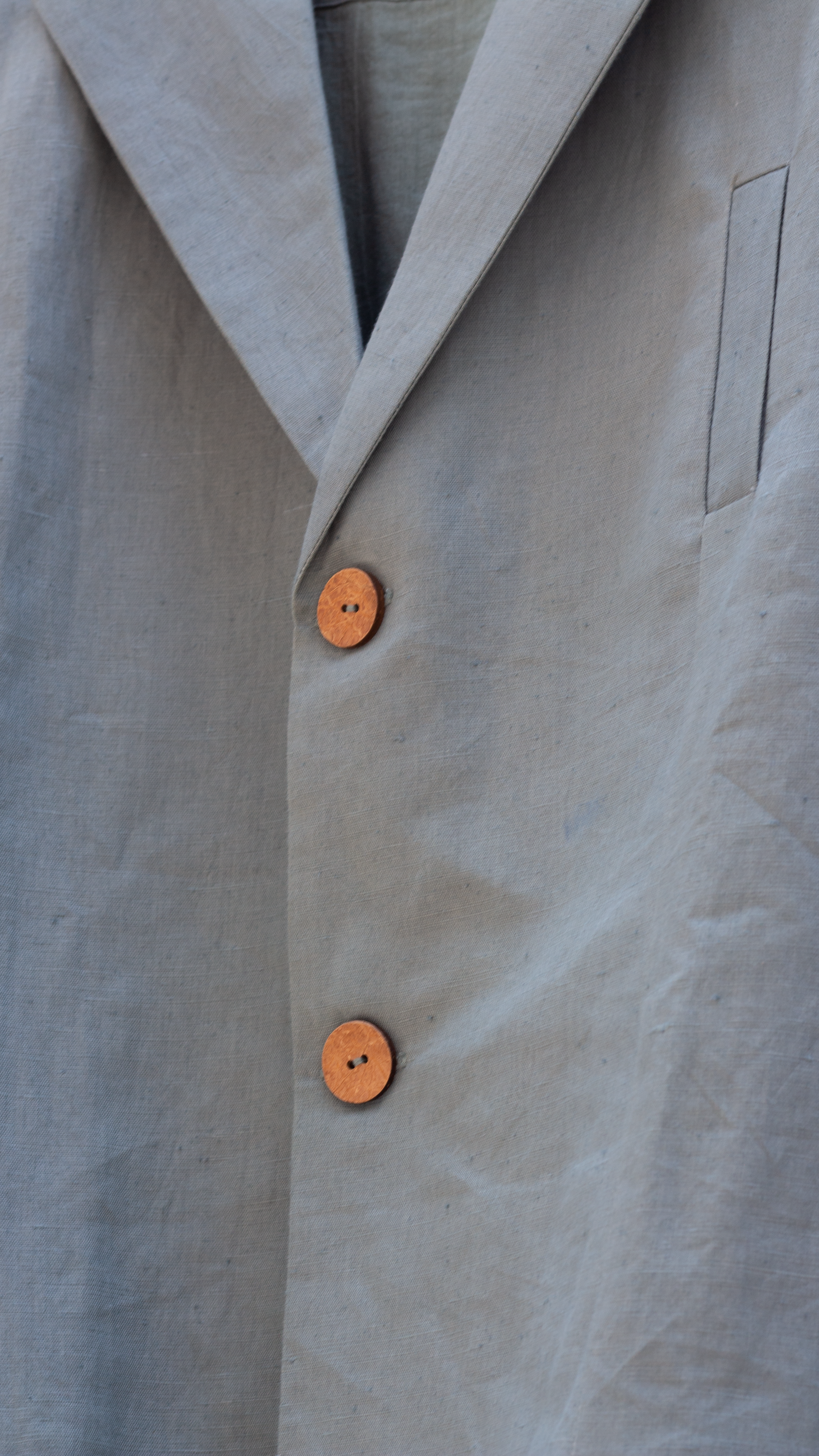 Blue Blazer by Anushé Pirani with Blazers, Blue, Casual Wear, Console Collection List, Cotton, Cotton Hemp, Handwoven, Hemp, Men Blazers, Men Overlays, Menswear, Regular Fit, Review September 2025, Shibumi by Anushe Pirani, Solids, Winter Products at in.kamakhyaa.com for sustainable fashion
