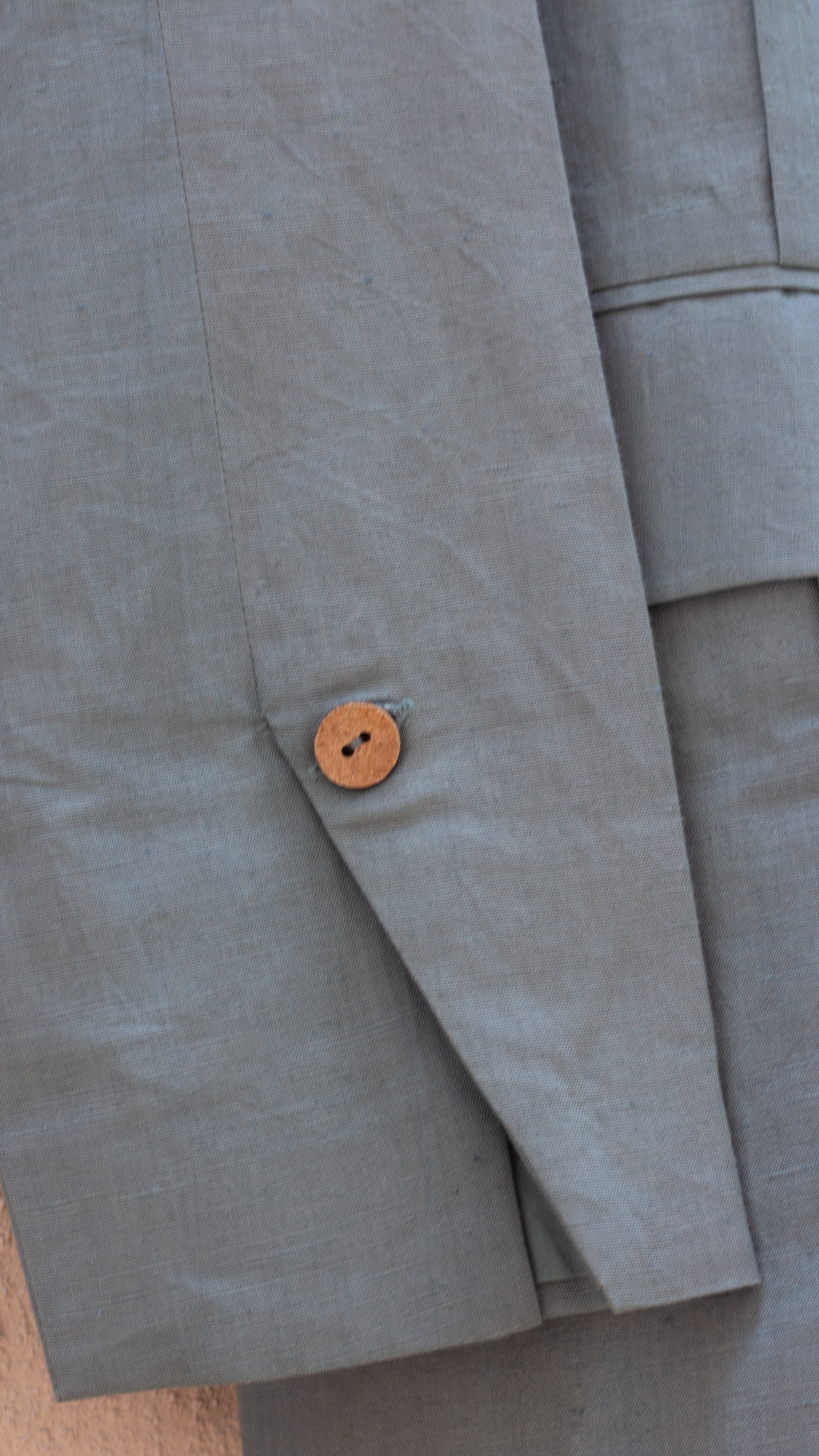Blue Blazer by Anushé Pirani with Blazers, Blue, Casual Wear, Console Collection List, Cotton, Cotton Hemp, Handwoven, Hemp, Men Blazers, Men Overlays, Menswear, Regular Fit, Review September 2025, Shibumi by Anushe Pirani, Solids, Winter Products at in.kamakhyaa.com for sustainable fashion