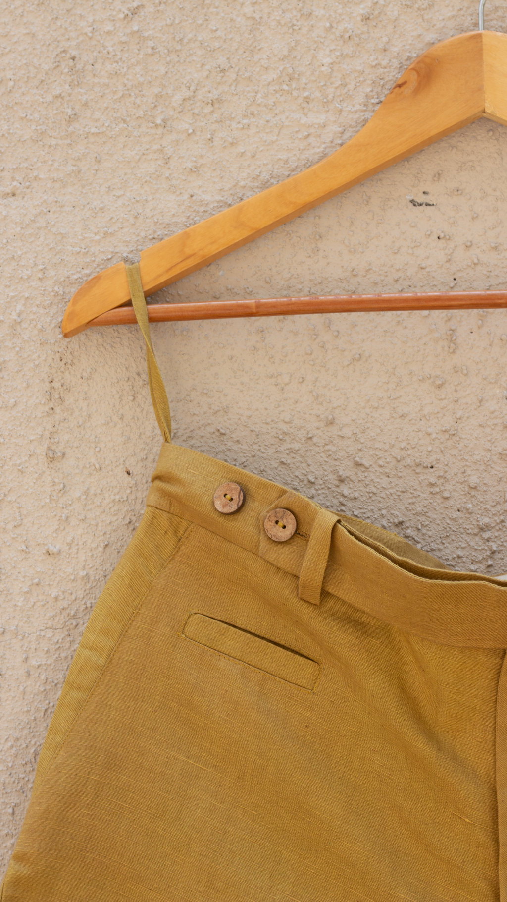 Yellow Cotton Shorts by Anushé Pirani with Casual Wear, Console Collection List, Cotton, Cotton Hemp, For Him, For Siblings, Handwoven, Hemp, Men Bottoms, Men Shorts, Menswear, Regular Fit, Review September 2025, Shibumi by Anushe Pirani, Shorts, Solids, Yellow at in.kamakhyaa.com for sustainable fashion