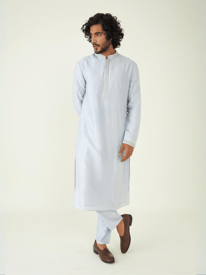 Nehaar Kurta Set by RoohbyRidhimaa with Qala By RoohbyRidhimaa at Kamakhyaa for sustainable fashion