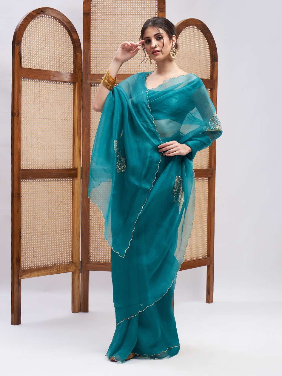 Sultaan Saree Set by RoohbyRidhimaa with at Kamakhyaa for sustainable fashion