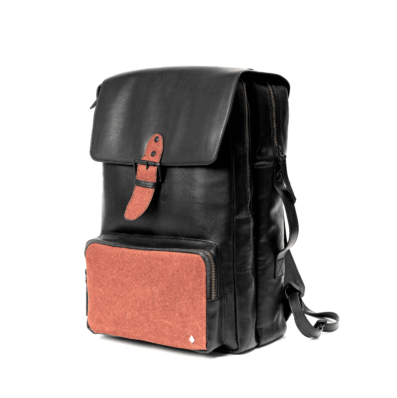 Arden Vegan Leather Backpack - Black by Green Hermitage with SS25 at Kamakhyaa for sustainable fashion