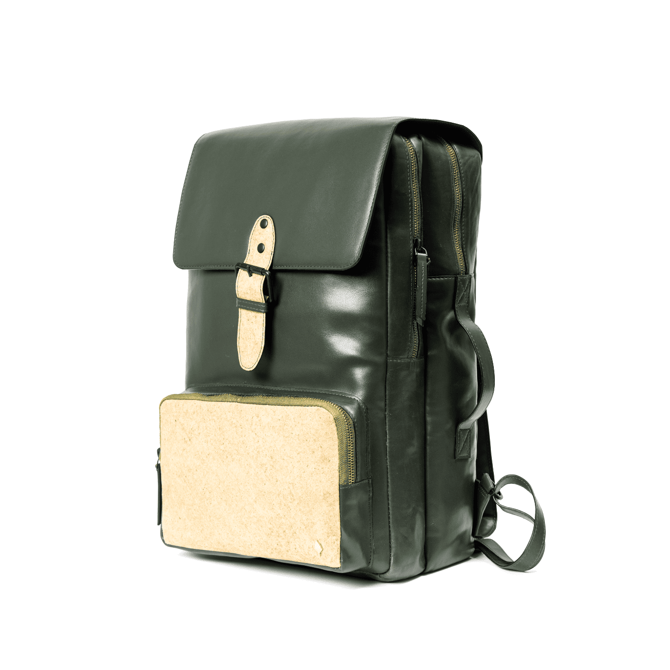 Arden Vegan Leather Backpack - Green by Green Hermitage with SS25 at Kamakhyaa for sustainable fashion