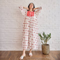 Roselle by Taro with Artisan made, hand woven, Indie Bloom by Taro at Kamakhyaa for sustainable fashion
