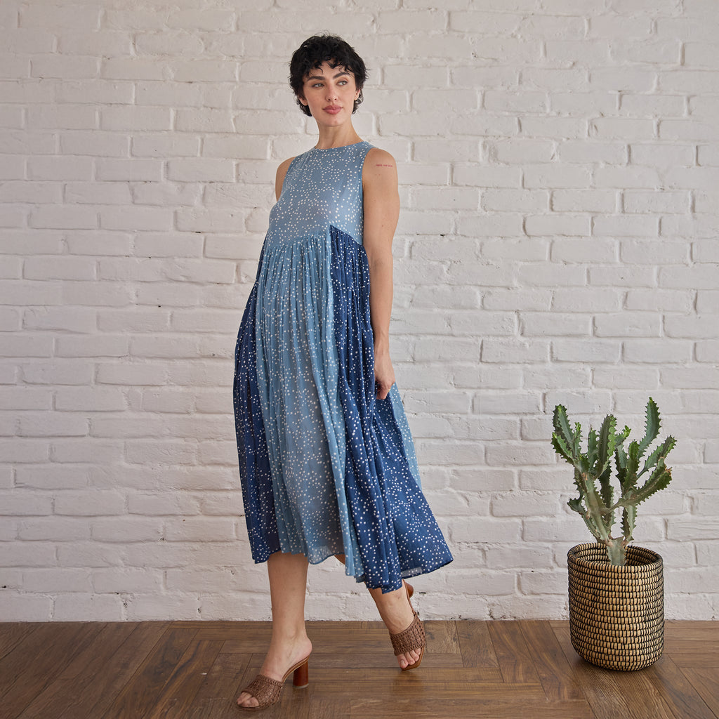 Stormy by Taro with Artisan made, Cotton Mulmul, Whispers of Summer by Taro at Kamakhyaa for sustainable fashion