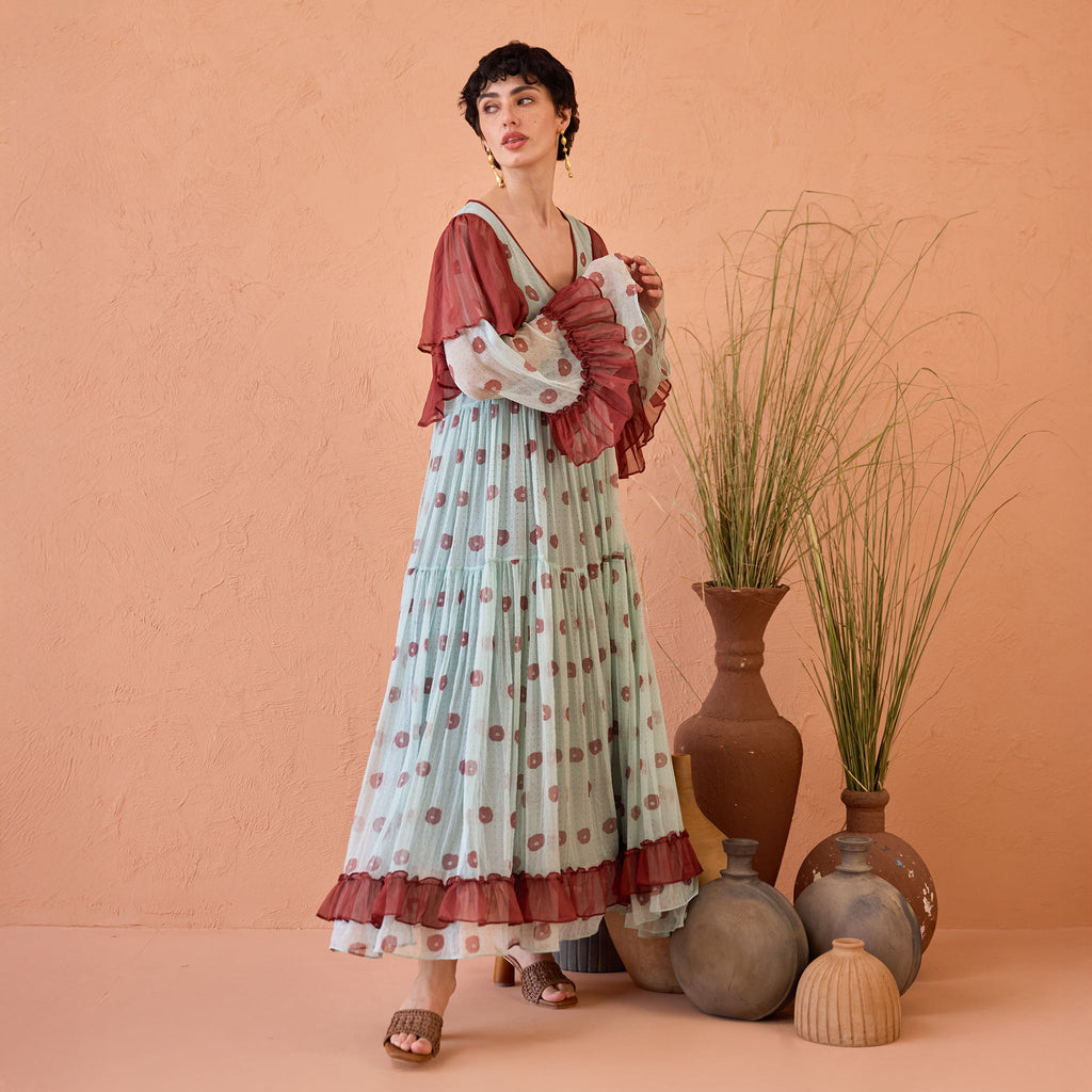 Wildflower Ruffles by Taro with Indie Bloom by Taro at Kamakhyaa for sustainable fashion