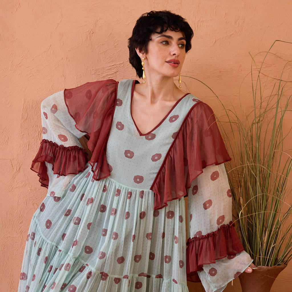 Wildflower Ruffles by Taro with Indie Bloom by Taro at Kamakhyaa for sustainable fashion