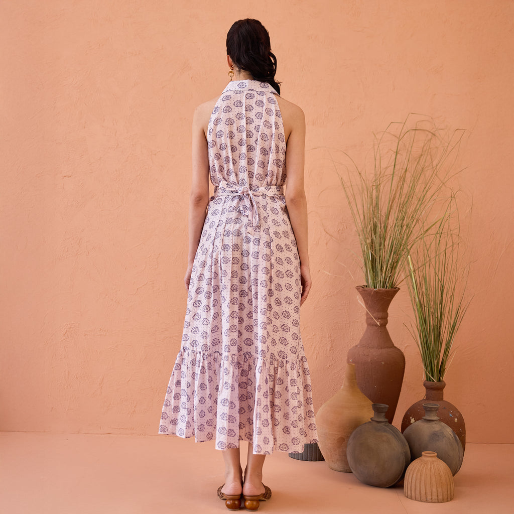 Lavender Fern by Taro with Artisan made, hand woven, Indie Bloom by Taro at Kamakhyaa for sustainable fashion