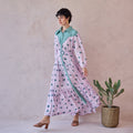Lilac Dot Meadow by Taro with Artisan made, hand woven, Indie Bloom by Taro at Kamakhyaa for sustainable fashion
