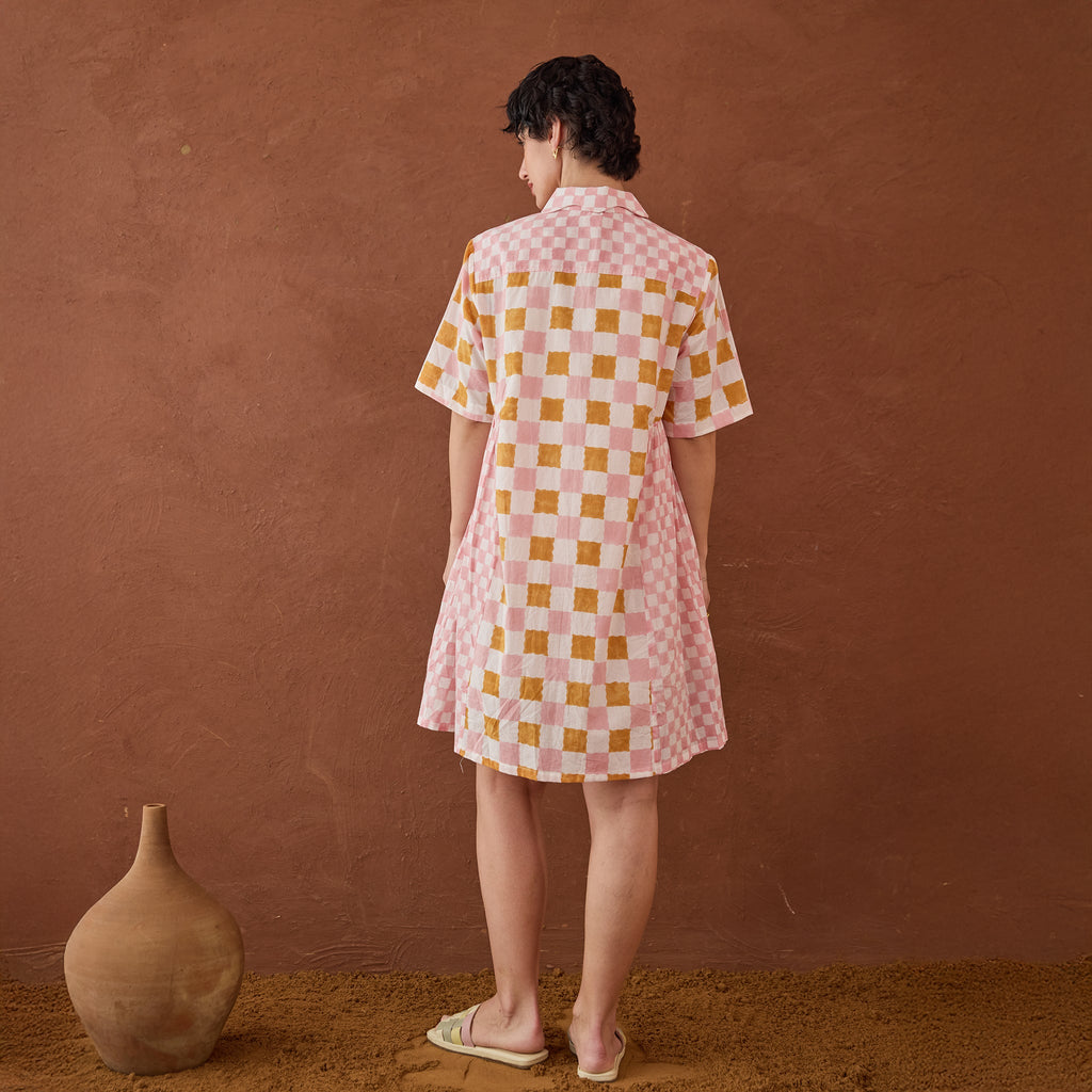 Bubblegum by Taro with Artisan made, Cotton Mulmul, Whispers of Summer by Taro at Kamakhyaa for sustainable fashion