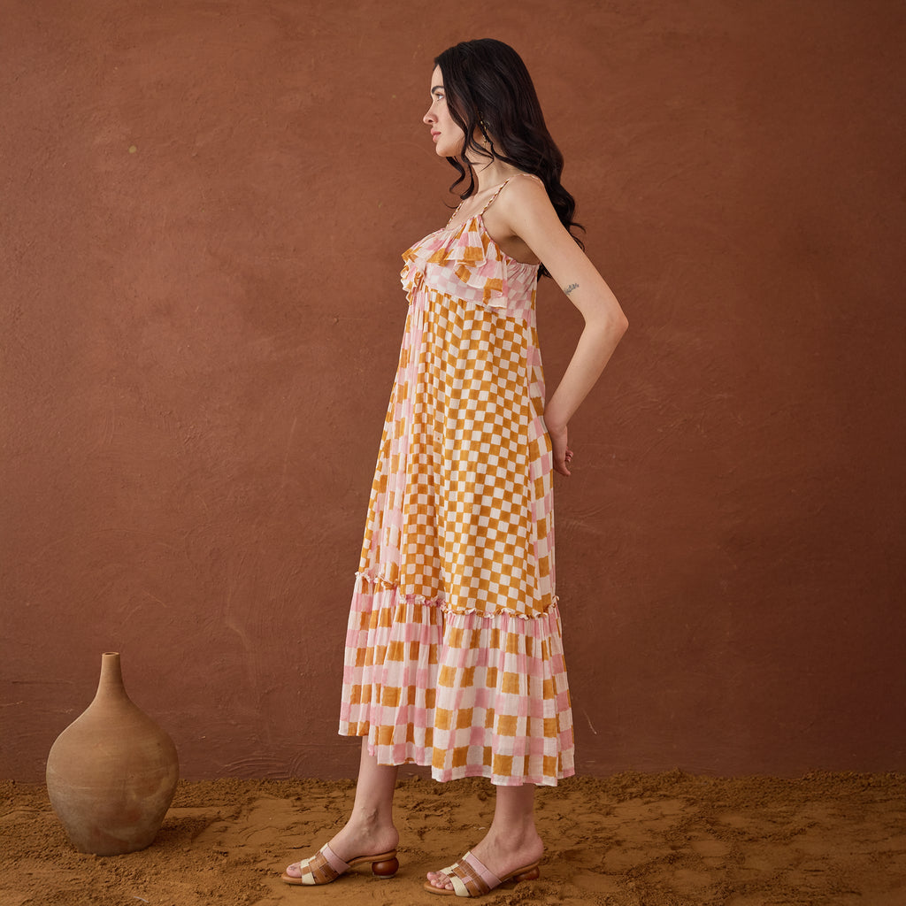 Summer Strokes by Taro with Artisan made, Cotton Mulmul, Whispers of Summer by Taro at Kamakhyaa for sustainable fashion