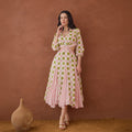 Gardenia Gingham by Taro with Artisan made, Cotton Mulmul, Whispers of Summer by Taro at Kamakhyaa for sustainable fashion