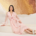 Blossom Blush by The Loom Art with A line Dresses, Artisan made, Eco friendly, Fluer De Code by The Loom Art, Hand Embroidered, Handwoven, Handwoven Cotton Silk, Pink at Kamakhyaa for sustainable fashion