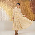 Peony Petal by The Loom Art with Fluer De Code by The Loom Art, French Knots, Handwoven Cotton Silk, Multicolor at Kamakhyaa for sustainable fashion