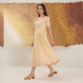 Daisy Breeze by The Loom Art with Fluer De Code by The Loom Art, French Knots, Handwoven Cotton Silk, Pink at Kamakhyaa for sustainable fashion