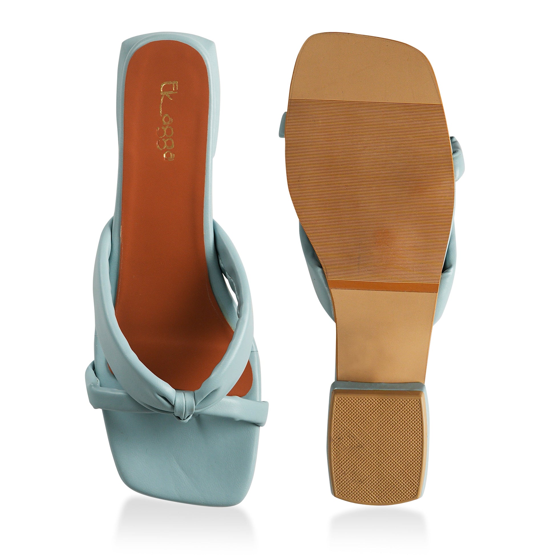 Strapped Blue Heels by Ek Agga with heels, stylish at Kamakhyaa for sustainable fashion