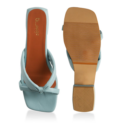 Strapped Blue Heels by Ek Agga with heels, stylish at Kamakhyaa for sustainable fashion