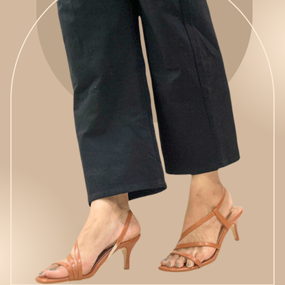 Multi Strap Heels Tan by Ek Agga with heels, stylish, Tan at Kamakhyaa for sustainable fashion