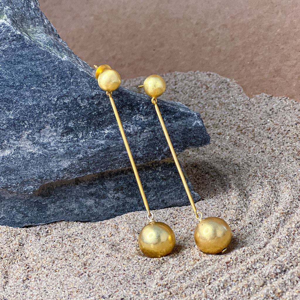 Orb Drop Earring by The Loom Art with Long Earrings, Orbis by The Loom Art at Kamakhyaa for sustainable fashion